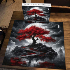 Rouge Maple Island Puzzle 1000 pièces 1000 pièces