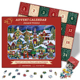 Christmas Joyous Town Advent Calendar Jigsaw Puzzle 1000 Pieces