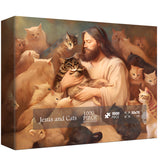 Jesus und Katzen Puzzle 1000 Teile