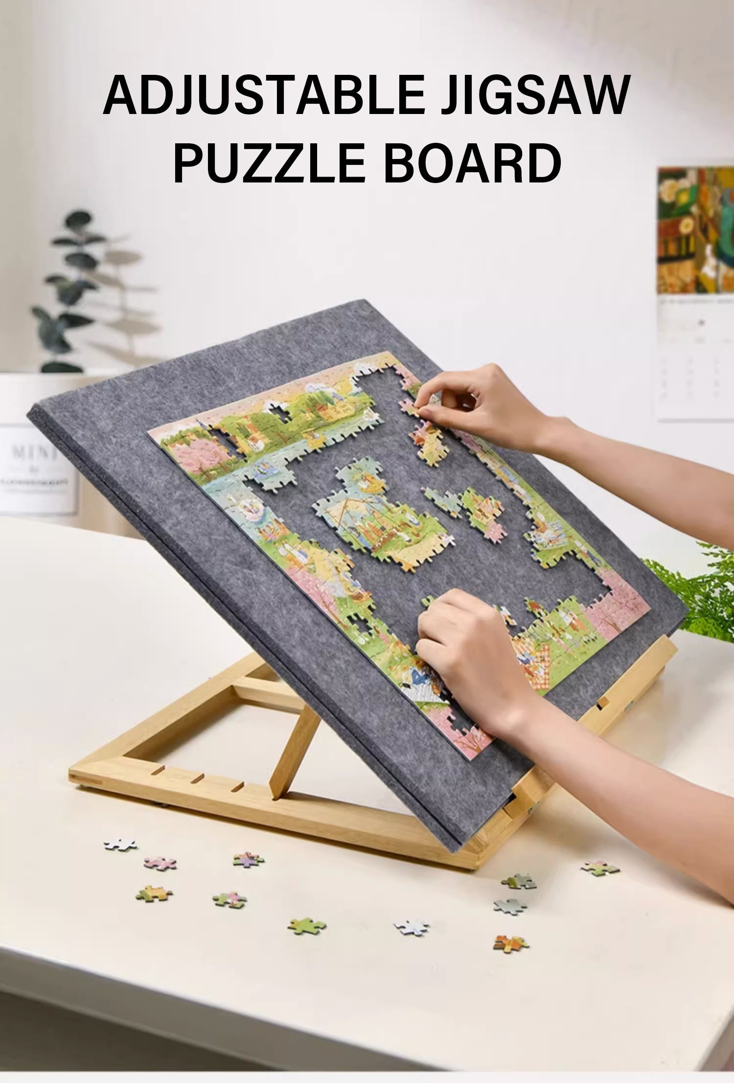 Pickforu Adjustable Jigsaw Puzzle Board