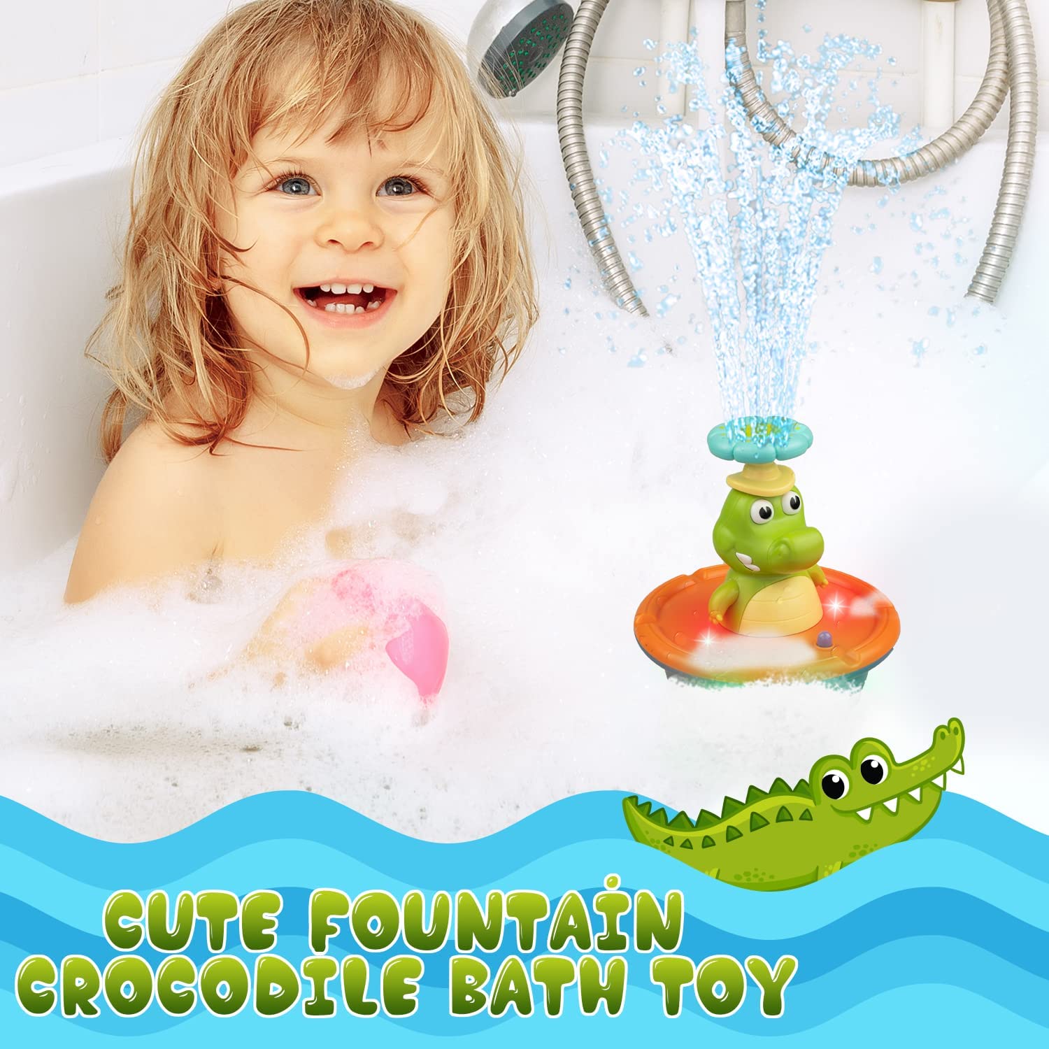 4 in1 Crocodile Bath Toys