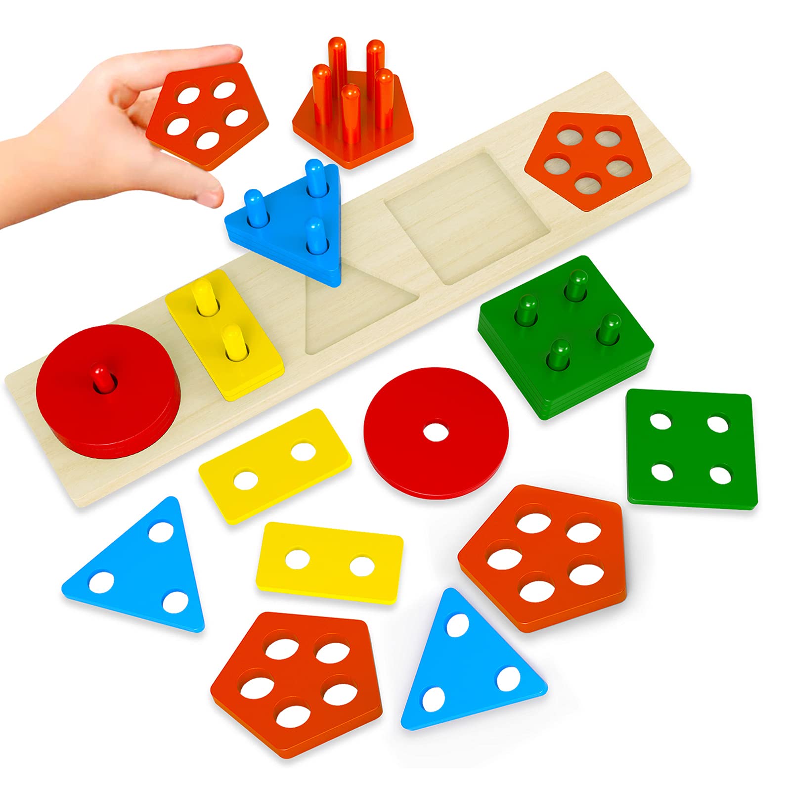 Wooden Sorting Stacking Toys