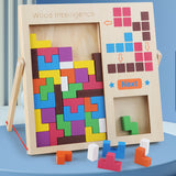 Tetris-Puzzle aus Holz