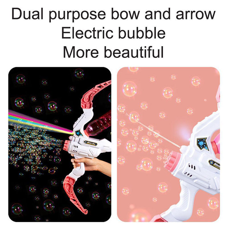 2-IN-1 Bow and Arrow Water Gun Bubble Machine