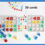 Shape Matching Game Färg Sensorisk pedagogisk leksak