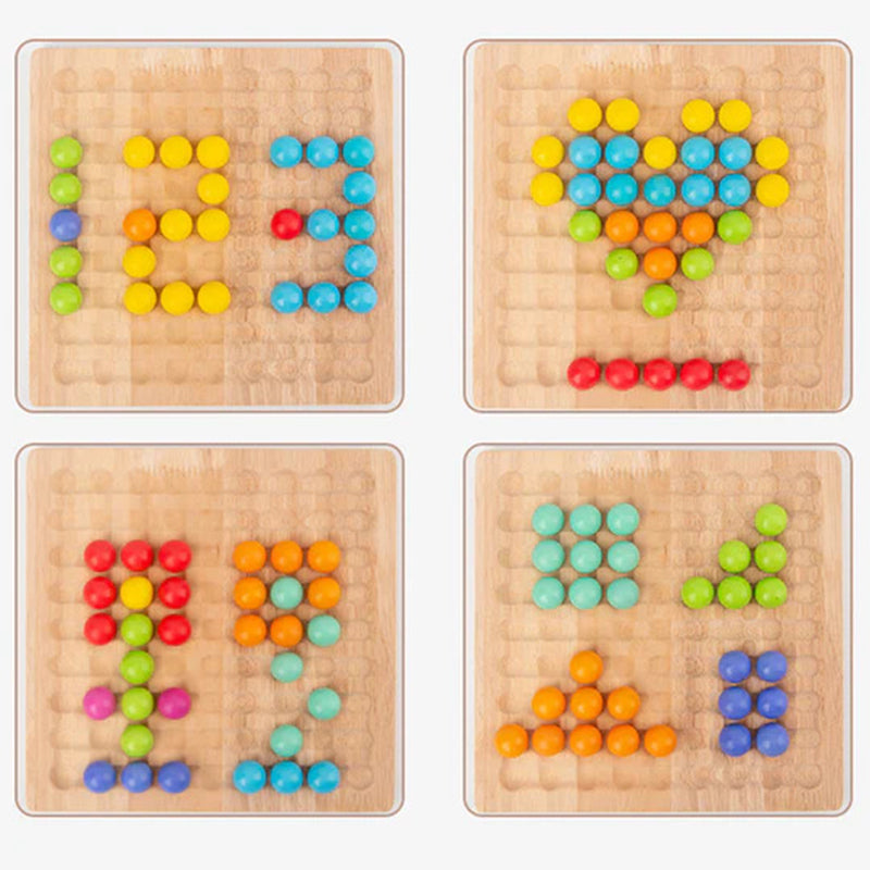 Wooden Board Bead Game