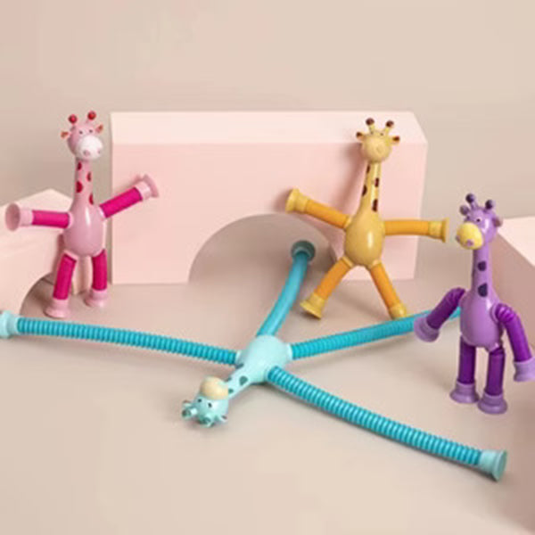 LED Telescopic Suction Cup Robot With GiraffeToy