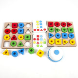 Form-Matching-Spiel, farbsensorisches Lernspielzeug