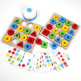 Form-Matching-Spiel, farbsensorisches Lernspielzeug
