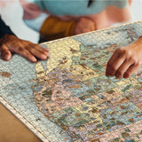 United States Vintage Map Jigsaw Puzzle 1000 bitar