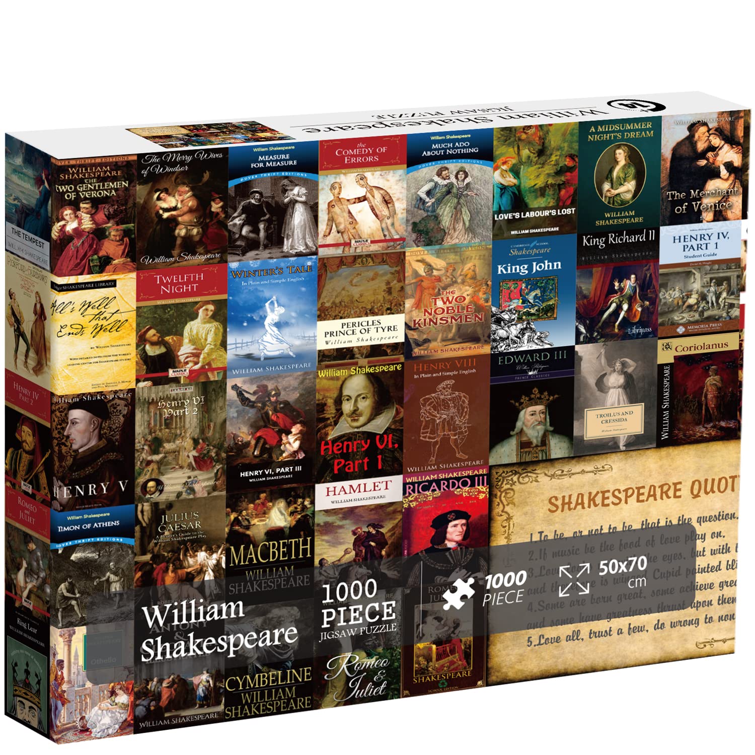 Shakespeare Book Jigsaw Puzzle 1000 Pieces