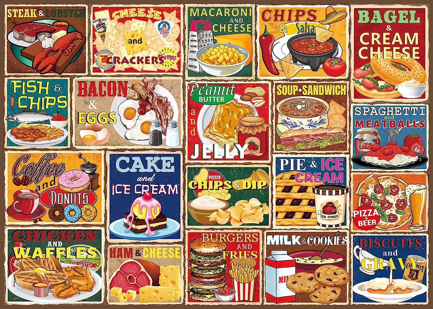 Classic Food Jigsaw Puzzle 1000 Pieces