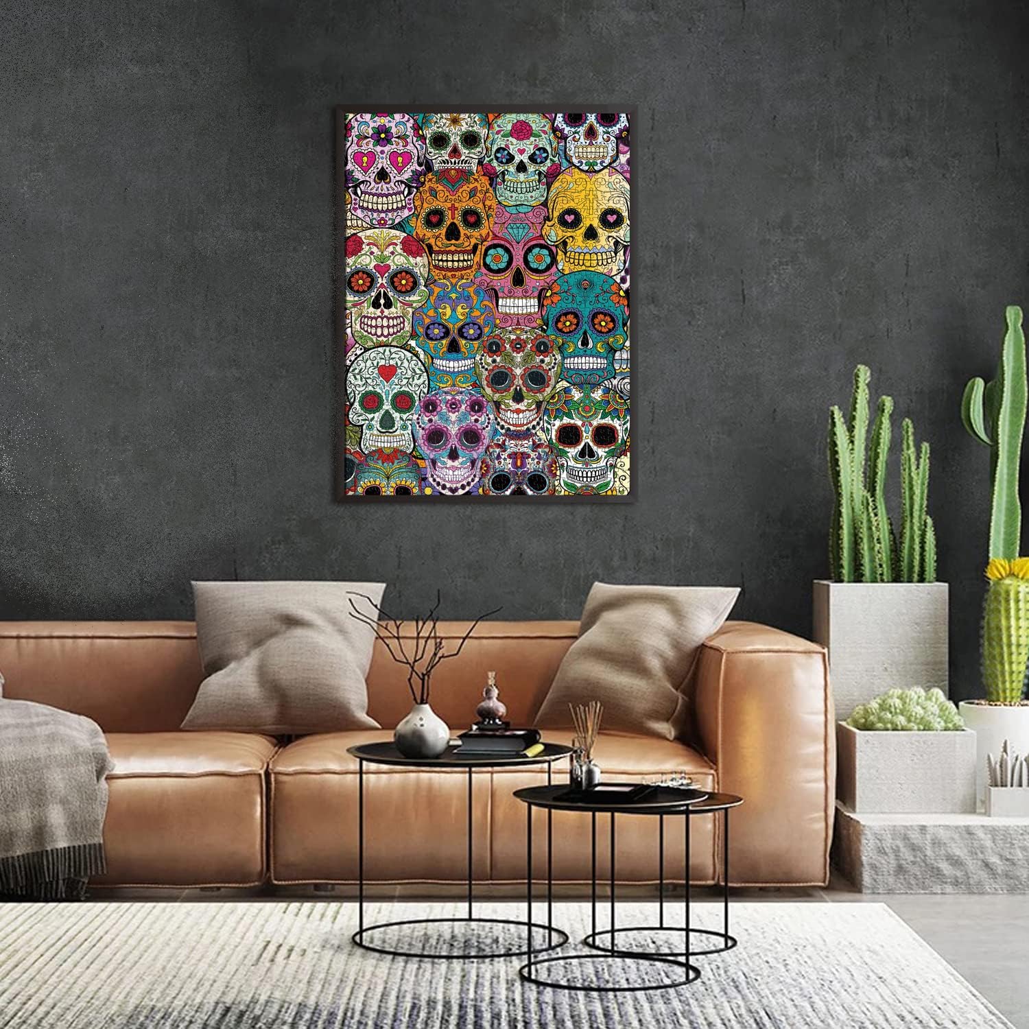 Day of The Dead Sugar Skull Jigsaw Puzzle 1000 Pieces