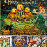 Vintage Halloween Cards Jigsaw Puzzle 1000 Pieces