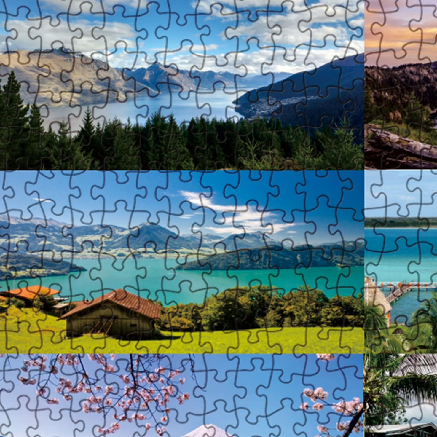 Lake Landscape Jigsaw Puzzle 1000 bitar