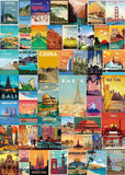 Vintage World Travel Poster Jigsaw Puzzle 1000 bitar