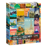 Vintage World Travel Poster Jigsaw Puzzle 1000 Pieces