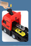 Mega Hauler Truck Med Ejection Race Track 